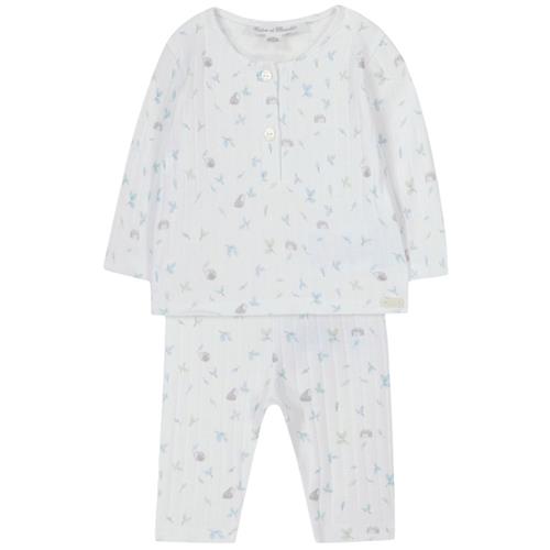 Se Tartine et Chocolat Mønstret Pyjamas Hvid | Hvid | 2 years ved Babyshop