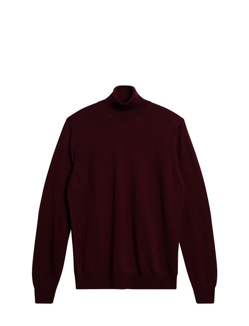 Se J. Lindeberg Lyd Merino Turtleneck Sweater J. Lindeberg Burgundy ved Booztlet