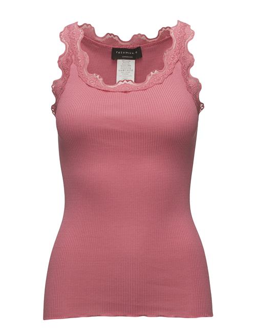 Se Rosemunde Rwbabette Sl U-Neck Long Lace Top Rosemunde Pink ved Booztlet