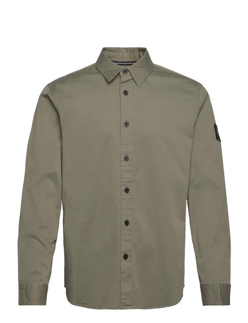 Calvin Klein Jeans Monologo Badge Relaxed Shirt Calvin Klein Jeans Khaki