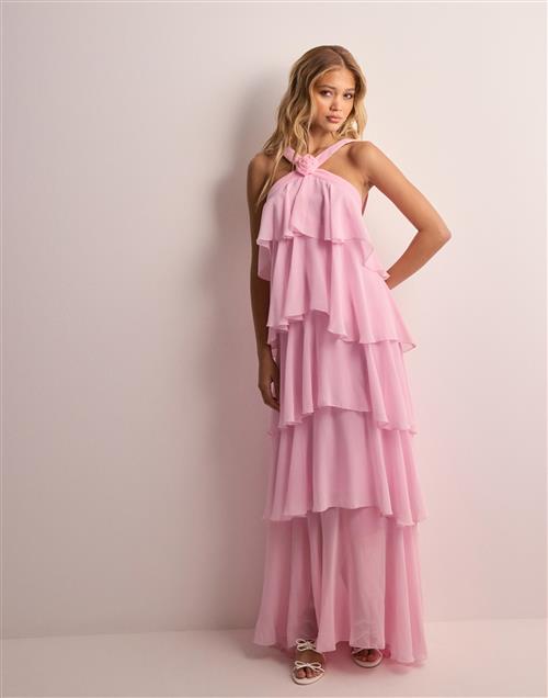 Vero Moda - Pink - Vmfelicia Sl Ruffle Maxi Dress