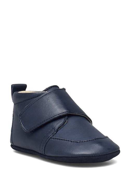 Se En Fant Baby Leather Slippers En Fant Blue ved Booztlet