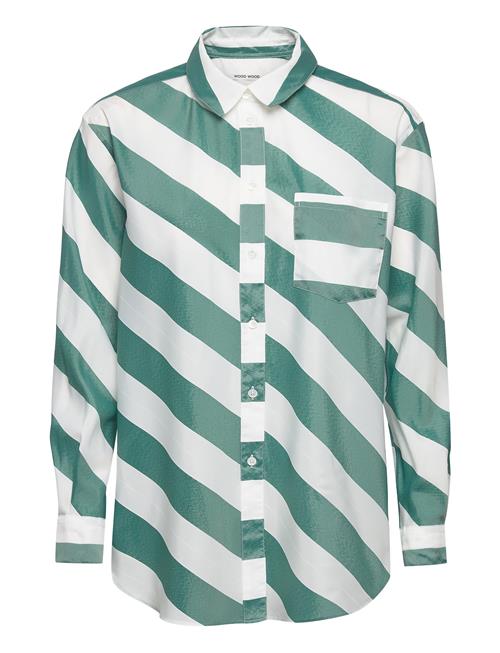 Wood Wood Arianna Sheer Stripe Shirt Wood Wood Patterned