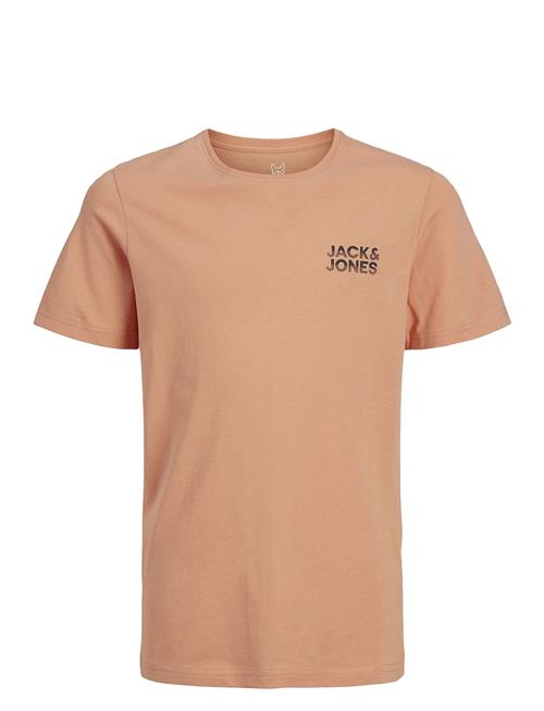 Se Jack & Jones Jjstyd Chest Brand Tee Ss Ln Jnr Jack & J S Brown ved Booztlet