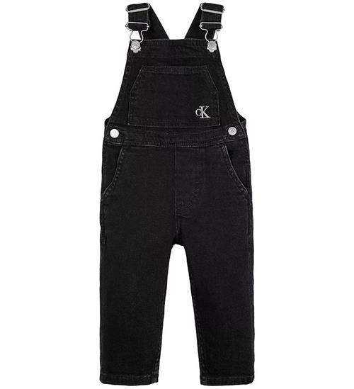 Calvin Klein Calvin Klein SmÃ¦kbukser - Denim Dungaree - Washed Black