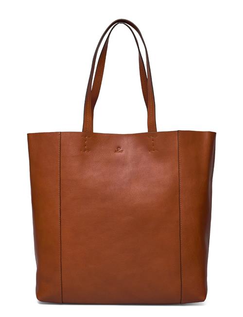 Se Adax Portofino Shopper Line Adax Brown ved Booztlet