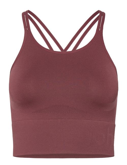 Se Johaug Sculpt Seamless Strap Top Johaug Burgundy ved Booztlet