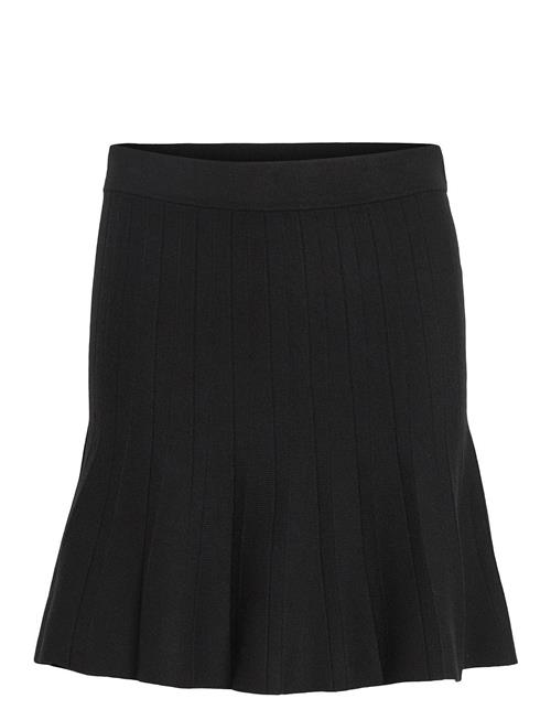 Se Vila Visachin New Hw Skater Knit Skirt/Su/1 Vila Black ved Booztlet