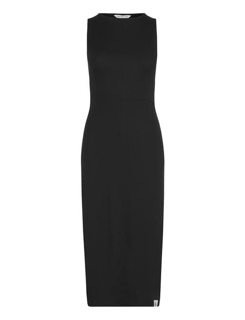 Seaming Long Rib Dress Calvin Klein Jeans Black