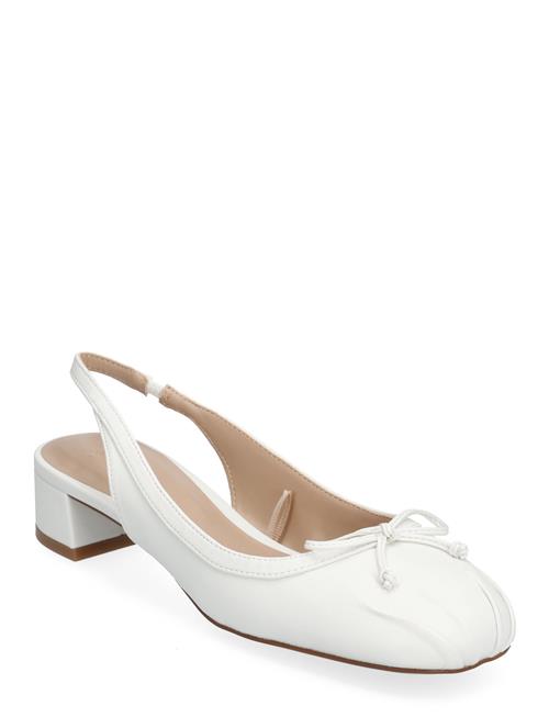 Mango Sling Back Ballerina Mango White