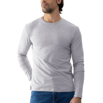 Se Mey Relax Long Sleeves Gråmelerad bomuld Large Herre ved Timarco