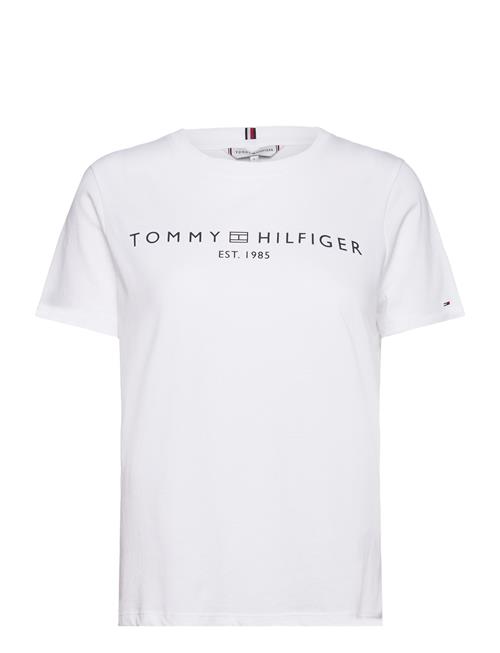 Tommy Hilfiger Reg Corp Logo C-Nk Ss Tommy Hilfiger White