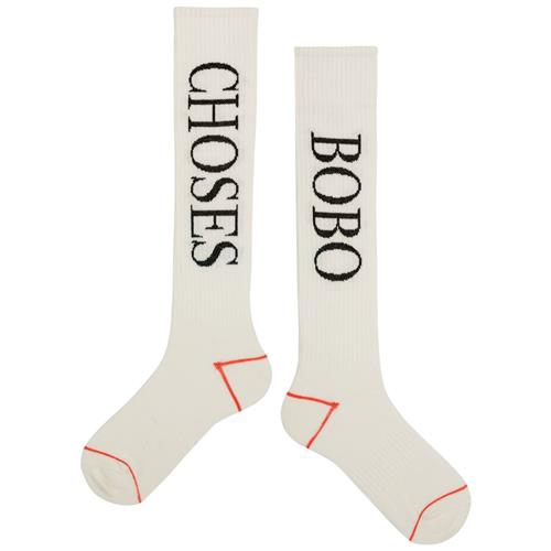 Se Bobo Choses Bobo Choses Ekstra Lange Strømper Hvid | Hvid | 35-37 EU ved Babyshop