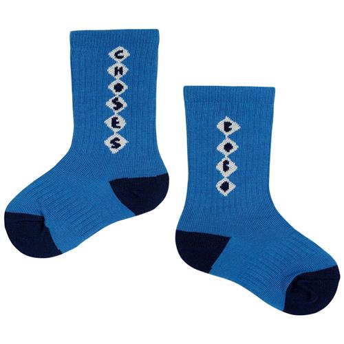 Bobo Choses Bobo Diamonds Lange Strømper Til Baby Blå 17-19 EU  Blå  17-19 EU  Unisex