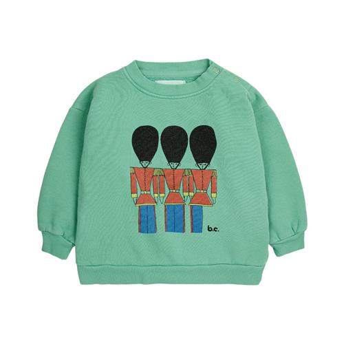 Se Bobo Choses Little Tin Soldiers Baby Sweatshirt Grøn | Grønn | 9 months ved Babyshop