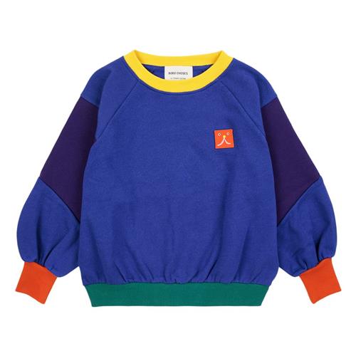 Bobo Choses Funny Face Patch Sweatshirt Blå | Blå | 6-7 years