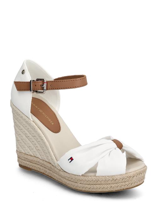 Basic Open Toe High Wedge Tommy Hilfiger White