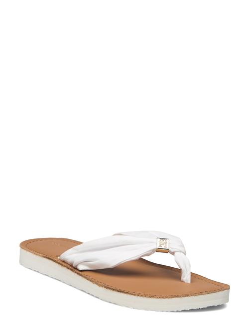 Se Tommy Hilfiger Th Elevated Beach Sandal Tommy Hilfiger White ved Booztlet