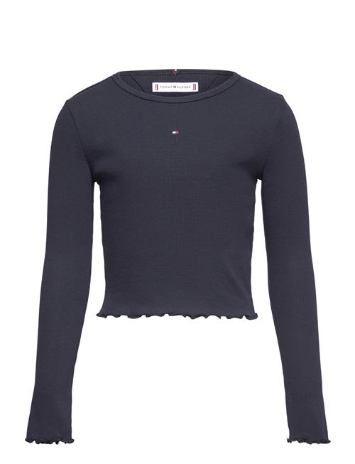 Tommy Hilfiger Essential Rib Top L/S Tommy Hilfiger Navy