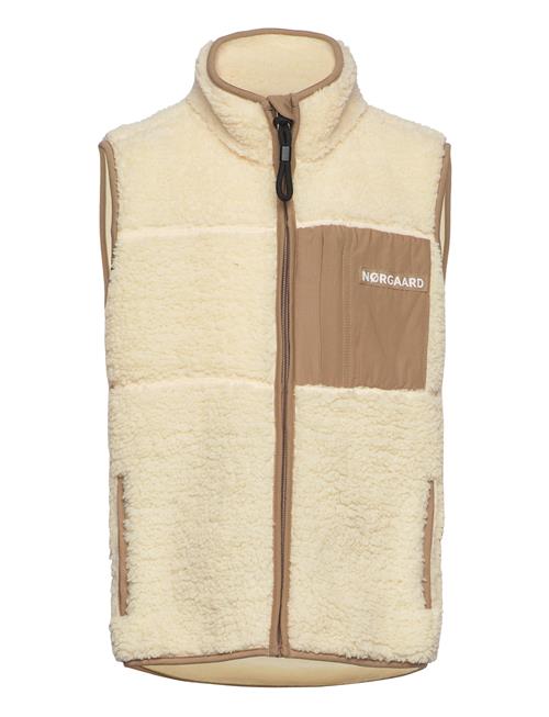 Se Mads Nørgaard Teddy Fleece Vilads Vest Mads Nørgaard Cream ved Booztlet