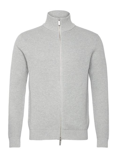 Selected Homme Slhdane Ls Knit Structure Full Zip Noos Selected Homme Grey