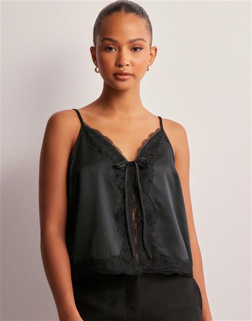 Vero Moda - Sort - Vmlis Strap Tie Top Vma