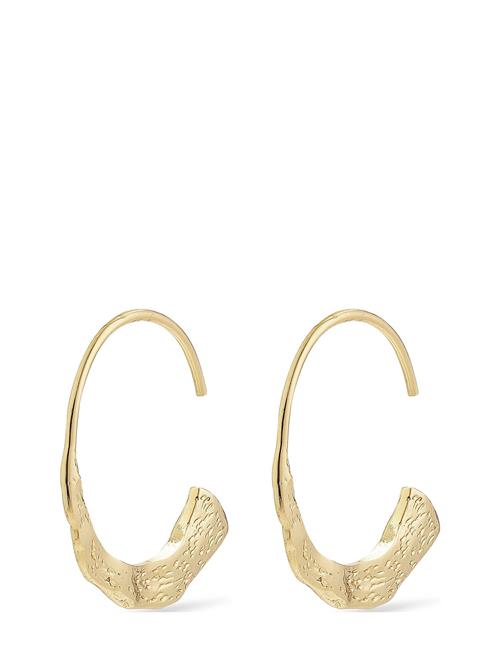 Se Pilgrim Valkyria Recycled Hoop Earrings Pilgrim Gold ved Booztlet