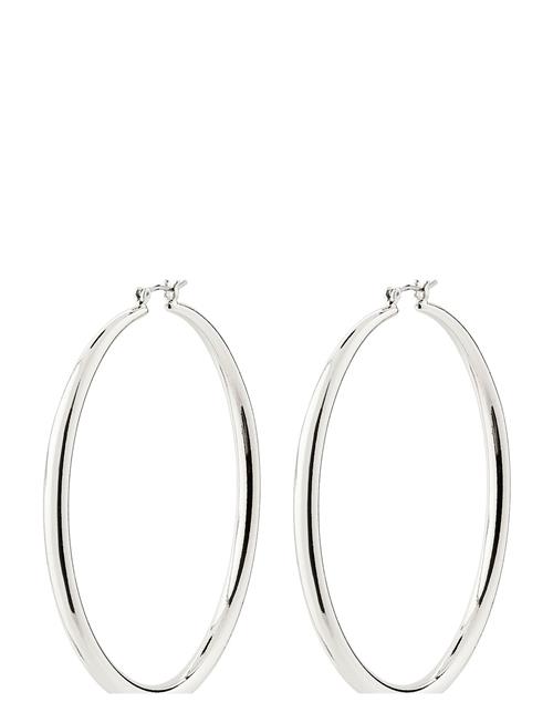 Pilgrim Priya Recycled Large Hoop Earrings Pilgrim Silver