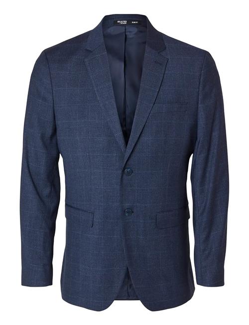 Slhslim-Neil Dark Blue Check Blz Noos Selected Blue