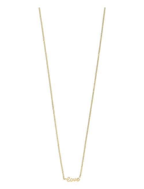 Se Pilgrim Love Recycled Necklace Pilgrim Gold ved Booztlet