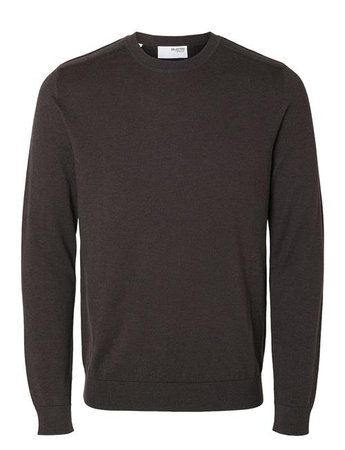 Slhberg Crew Neck Noos Selected Brown