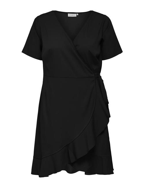 ONLY Carmakoma Carlivia S/S Wrap Knee Dress Wvn Noos ONLY Carmakoma Black