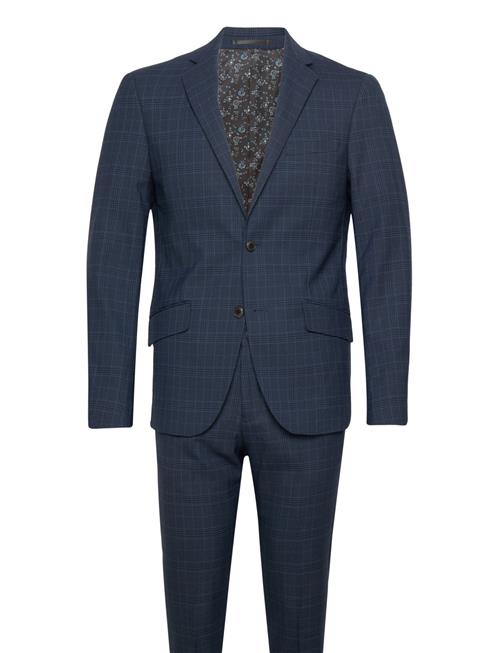 Se Checked Suit - Blazer + Pants Lindbergh Navy ved Booztlet