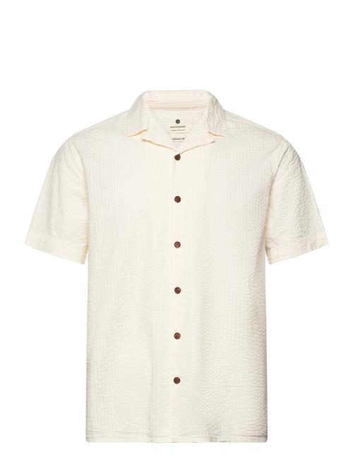 Akleo S/S Seersucker Shirt Anerkjendt Cream