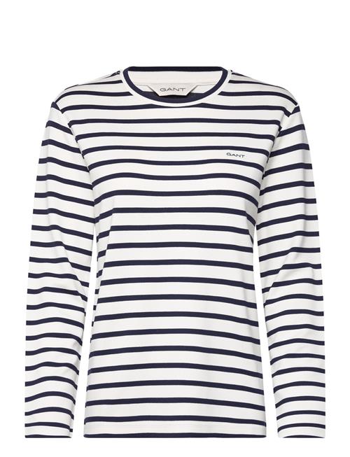 GANT Striped Ls T-Shirt GANT Navy