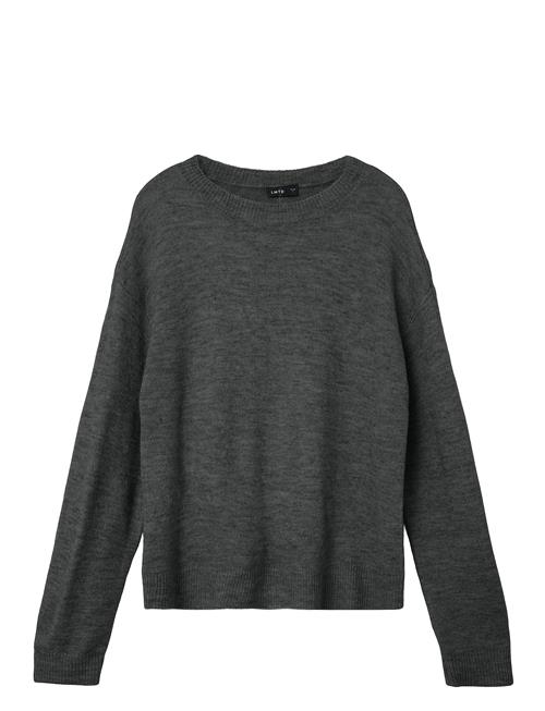 LMTD Nlflodet Ls Short Knit Noos LMTD Grey