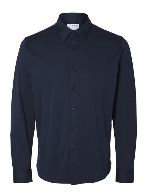 Selected Homme Slhslim-Jersey Shirt Ls Noos Selected Homme Navy