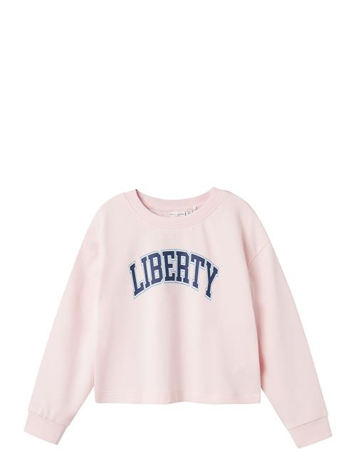 name it Nkfvanita Ls Short Boxy Sweat Unb Name It Pink