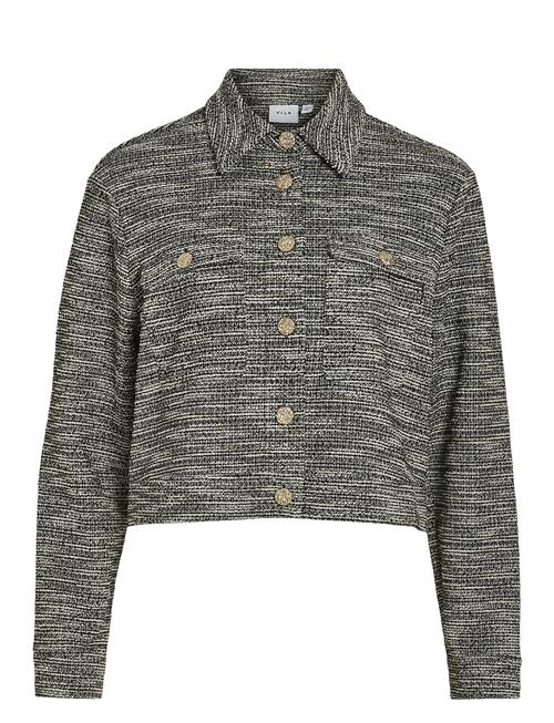 Vila Viamera L/S Cropped Shacket Vila Grey