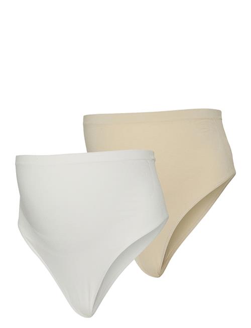 Se Mamalicious Mlheal Cotton G-String 2-P A. Noos Mamalicious White ved Booztlet