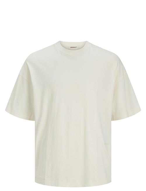 Se Jack & Jones Jormilos Tee Ss Crew Neck Sn Jack & J S Beige ved Booztlet