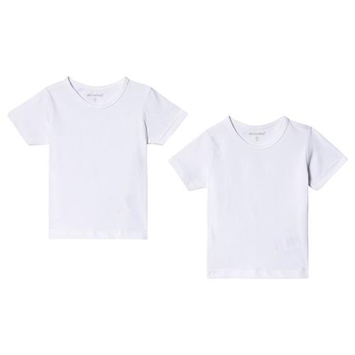 Minymo 2-pak Basic T-shirter Brilliant White | Hvid | 128 cm