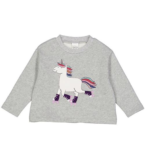 Freds World Freds World Sweatshirt - Hello Unicorn - Pale Greymarl