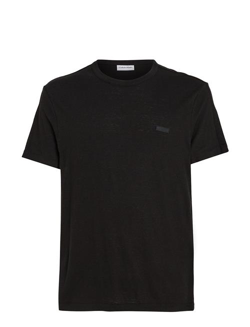 Calvin Klein Cotton Linen T-Shirt Calvin Klein Black