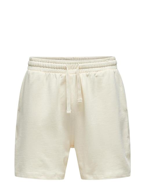 ONLY & SONS Onskarl Life Mid Thigh Sweat Shorts ONLY & SONS White