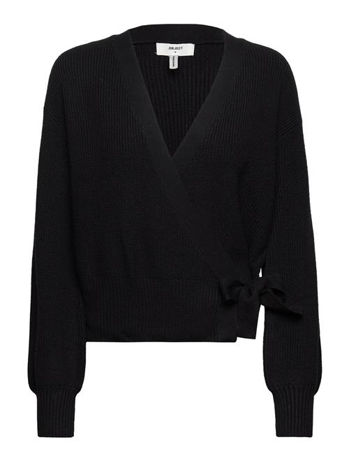 Object Objmalena L/S Wrap Cardigan Noos Object Black