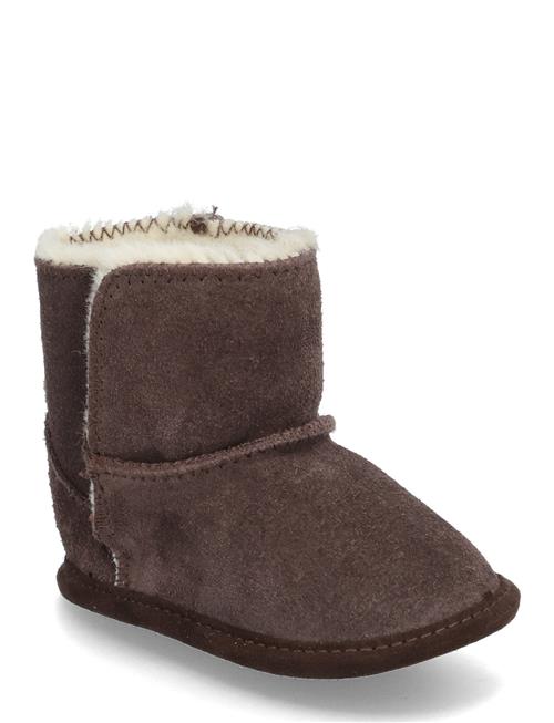 Se En Fant Boots Suede Solid En Fant Brown ved Booztlet