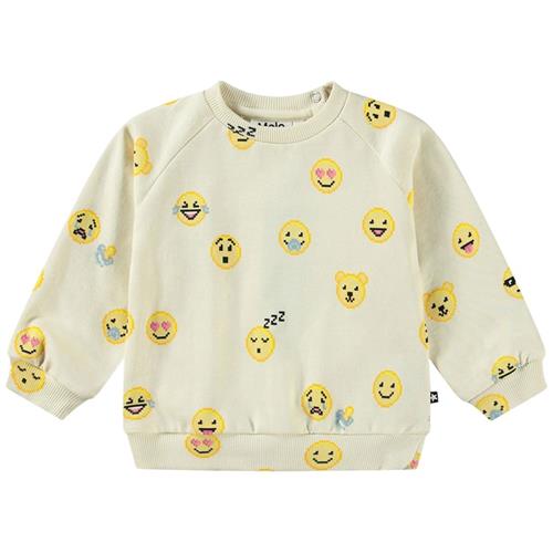 Se Molo GOTS Disc Sweatshirt Happy Pixels |  | 80 cm ved Babyshop