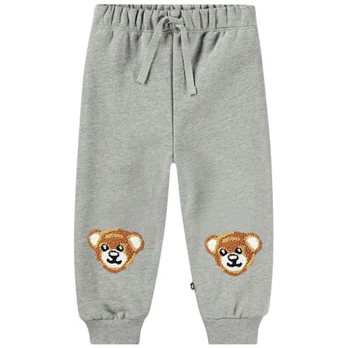 Molo GOTS Simeon Joggingbukser Teddy Friend Gray | Grå | 68 cm