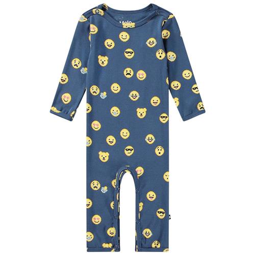 Molo GOTS Fenez Heldragt Pixel Smiles | Blå | 74 cm